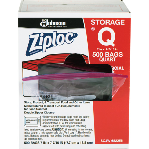 Ziploc&reg; Double Zip Food Storage Bags Ontario Packaging