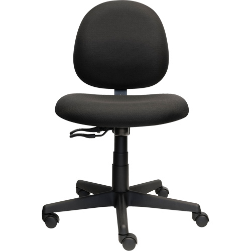 Chaise de travail &agrave; dossier bas Aspen, Tissu, Noir, Capacit&eacute; 275 lb Ontario Packaging