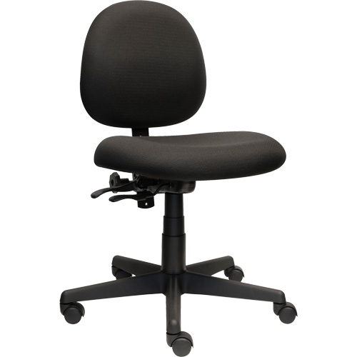 Chaise de travail &agrave; dossier bas Aspen, Tissu, Noir, Capacit&eacute; 275 lb Ontario Packaging