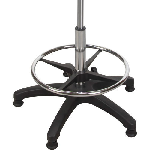 Tabouret ergonomique robuste avec accoudoirs r&eacute;glables, Stationnaire, Ajustable Hauteur, Capacit&eacute; 250 lb Ontario Packaging