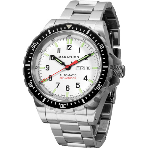 Arctic Edition Jumbo Day/Date Automatic with Stainless Steel Bracelet, Digital, Battery Operated, 46 mm, Silver Ontario Packaging