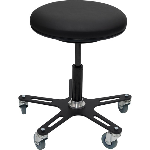 Tabouret Industriel OmniStool, Mobile, Ajustable, 22-1/2", Vinyle Si&egrave;ge Ontario Packaging