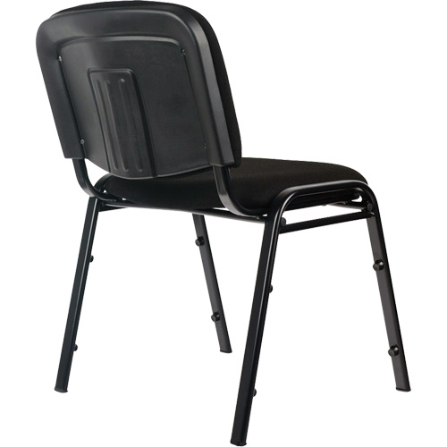 Stacking Chairs, Fabric, 32" High, 250 lbs. Capacity, Black Ontario Packaging