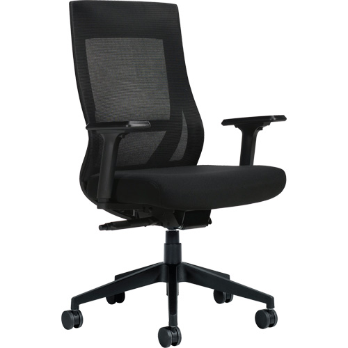 High-Back Weight-Sensing Synchro-Tilter, Mesh, Black Ontario Packaging