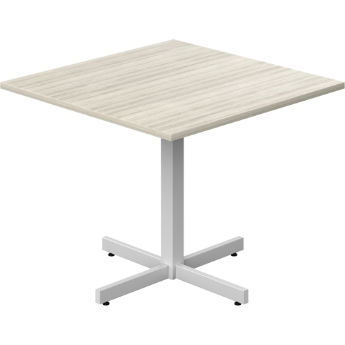 Table carr&eacute;e &agrave; hauteur r&eacute;glable Newland, 36" lo x 36" la x 29" h, Dessus de 1", Stratifi&eacute;, Havane Ontario Packaging