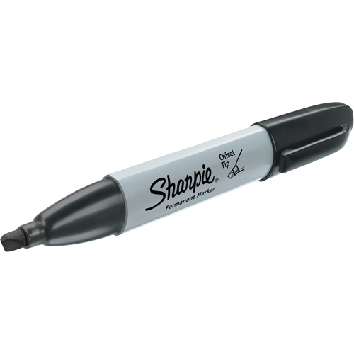 Permanent Marker, Black, Chisel Tip Ontario Packaging