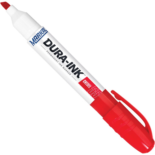 Dura-Ink&reg; Marker #55, Red, Chisel Tip Ontario Packaging