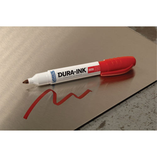 Dura-Ink&reg; Marker #55, Red, Chisel Tip Ontario Packaging