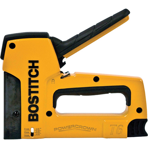 Heavy-Duty Powercrown Tacker, 1/4", 5/16", 3/8", 1/2", 9/16" Ontario Packaging