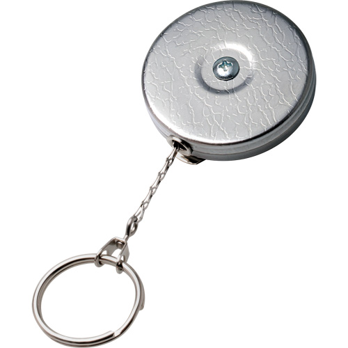 Original Series Retractable Keychain, Chrome, 24" Cable, Belt Clip Attachment Ontario Packaging
