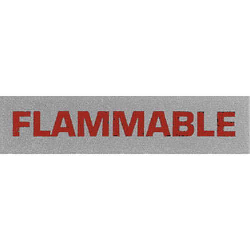 &eacute;tiquettes pour traitement sp&eacute;cial Flammable, 5" lo x 2" la, Noir/rouge Ontario Packaging