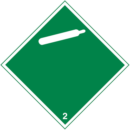 TDG Shipping Labels, Class 2, Gases, Paper Ontario Packaging