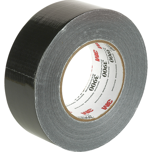 Rubans adh&eacute;sifs 3900 color&eacute;s de cat&eacute;gorie &eacute;conomique, 8 mils, Noir, 48 mm (2") x 55 m (180') Ontario Packaging