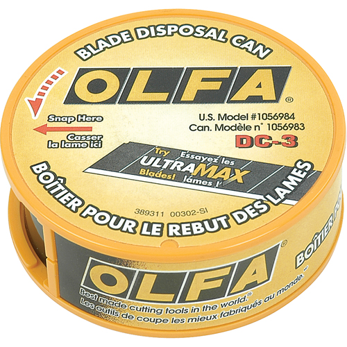 Throw Away Blade Disposal Case Ontario Packaging
