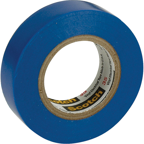 Scotch&reg; 35 Colour Coded Tape, 12.7 mm (1/2") x 20.1 m (66'), Blue, 7 mils Ontario Packaging