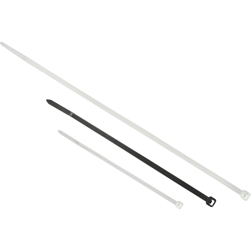 Contractor-grade Cable Ties, 24" Long, 175LBS Tensile Strength, Natural Ontario Packaging