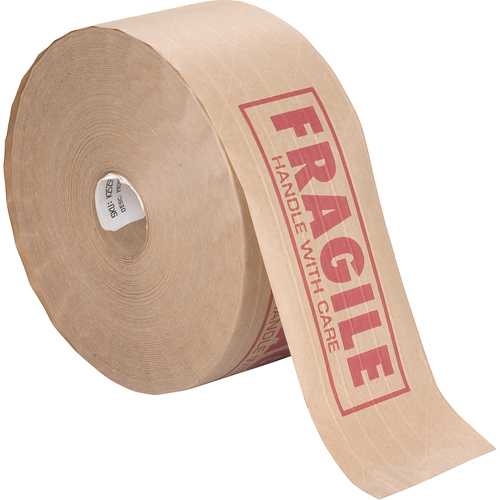 Pre-Printed Gummed Tapes, 76 mm (3") x 137 m (449.475'), Kraft Ontario Packaging