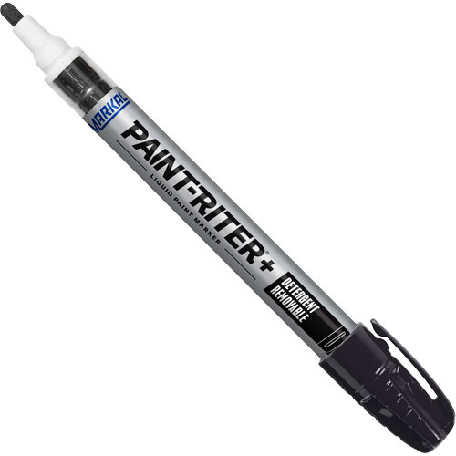 Paint-Riter&reg;+ Detergent Removable Paint Marker, Liquid, Black Ontario Packaging