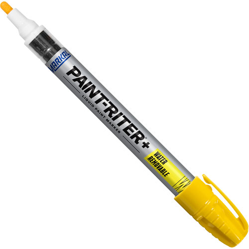 Paint-Riter&reg;+ Water Removable Paint Marker, Liquid, Yellow Ontario Packaging