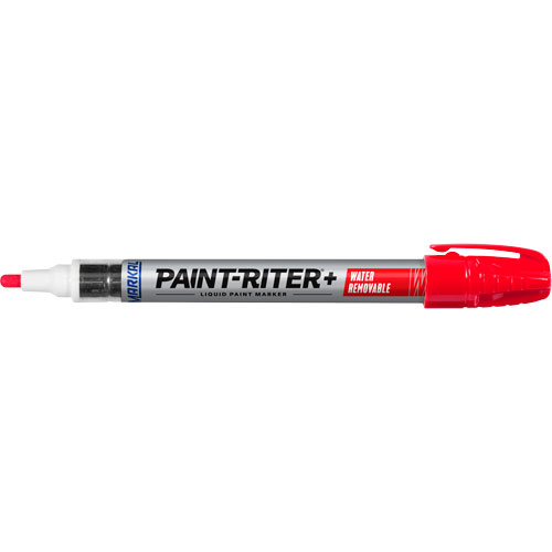 Paint-Riter&reg;+ Water Removable Paint Marker, Liquid, Red Ontario Packaging