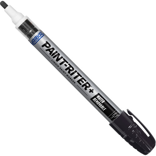 Paint-Riter&reg;+ Water Removable Paint Marker, Liquid, Black Ontario Packaging