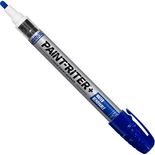 Paint-Riter&reg;+ Water Removable Paint Marker, Liquid, Blue Ontario Packaging