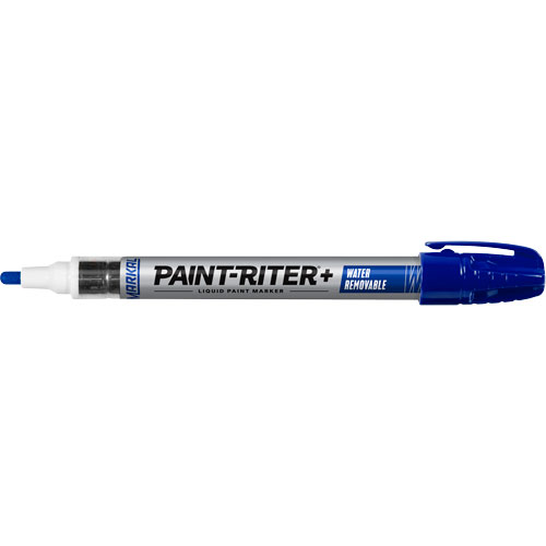 Paint-Riter&reg;+ Water Removable Paint Marker, Liquid, Blue Ontario Packaging