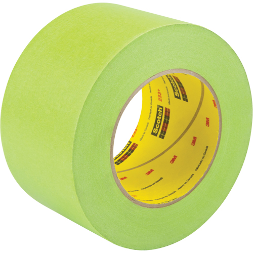 Scotch&reg; 233+ Masking Tape, 72 mm (3") x 55 m (180'), Green Ontario Packaging
