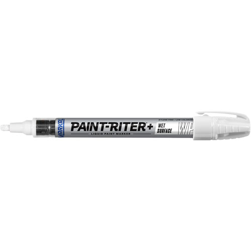Paint-Riter&reg;+ Wet Surface Paint Marker, Liquid, White Ontario Packaging