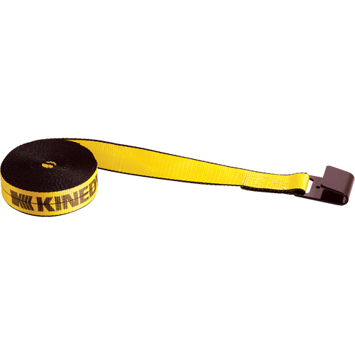 Tendeurs d'arrimage pour treuil, Crochet plat, 2" , 30' , Charge d'utilisation max. 3335 lb (1513 kg) Ontario Packaging