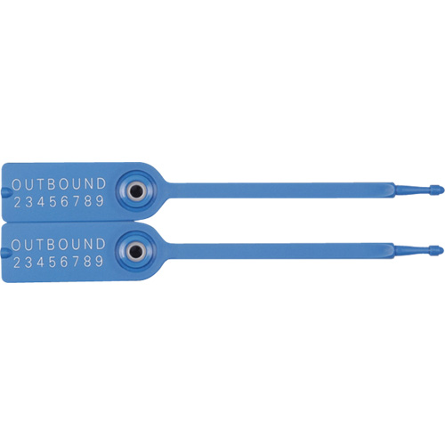 Gemini&reg; Tote Seals, 7-1/4", Plastic, Pull-Through Ontario Packaging