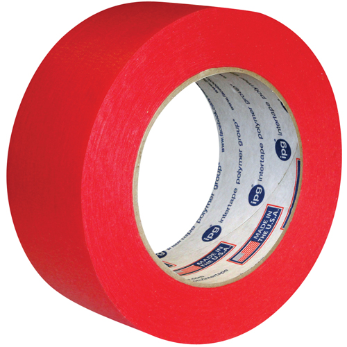 Utility Grade Coloured Masking Tape, 24 mm (1") x 55 m (180'), Red Ontario Packaging