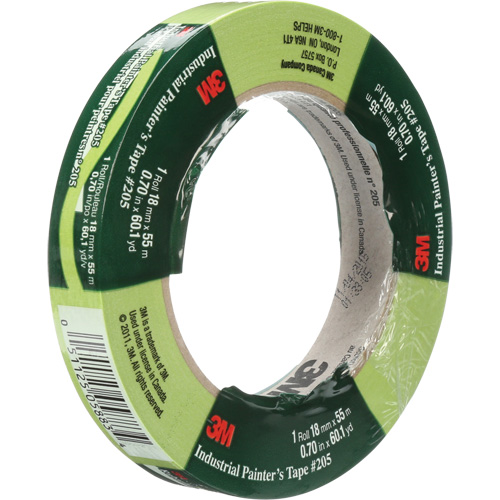 Industrial Painter's Tape 205, 18 mm (3/4") x 55 m (180'), Green Ontario Packaging