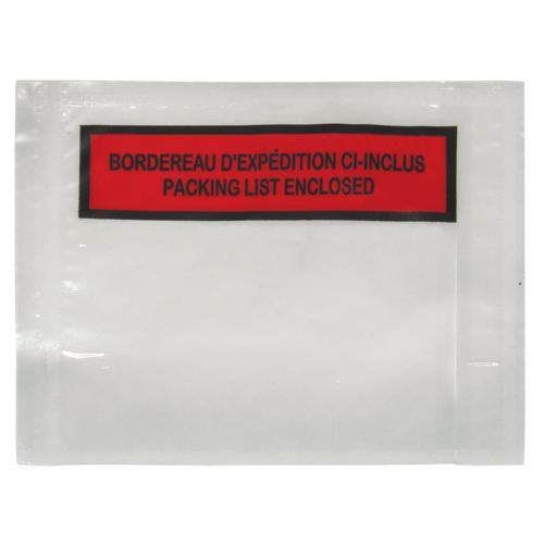 Packing List Envelope, 4-1/2" L x 5-1/2" W, Backloading Style Ontario Packaging