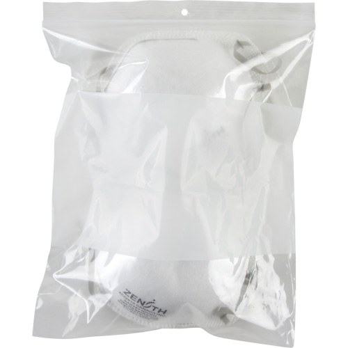 White Block Poly Bags, Reclosable, 10" x 8", 2 mils Ontario Packaging