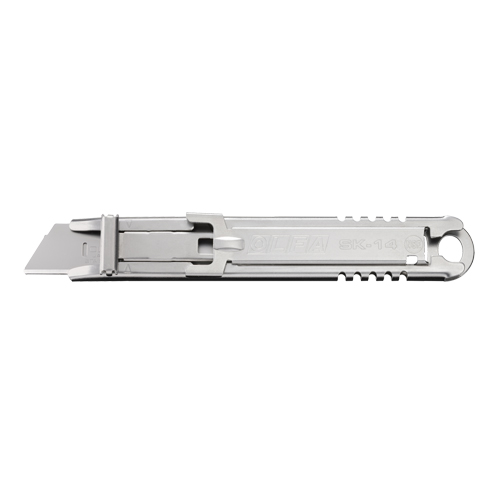 Self-Retracting Safety Knife, 14.5 mm, Stainless Steel, Stainless Steel Handle Ontario Packaging