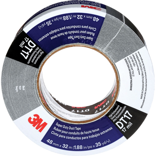 Ruban adh&eacute;sif super robuste DT17, 17 mils, Noir, 48 mm (2") x 32 m (105') Ontario Packaging