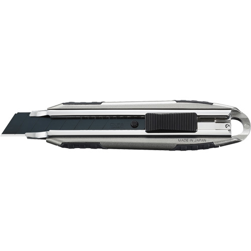 Knife with Auto-Lock, 18 mm, Carbon Steel, Heavy-Duty, Aluminum Handle Ontario Packaging