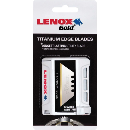 Lenox Gold&reg; Utility Knife Blades, Single Style Ontario Packaging