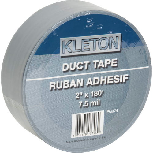 Utility Grade Duct Tape, 7.5 mils, Silver, 50 mm (2") x 55 m (180') Ontario Packaging
