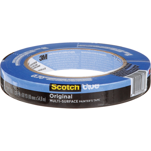 Ruban de peintre multi-surface ScotchBlue Original 2090, 18 mm (3/4") x 54,8 m (180'), Bleu Ontario Packaging