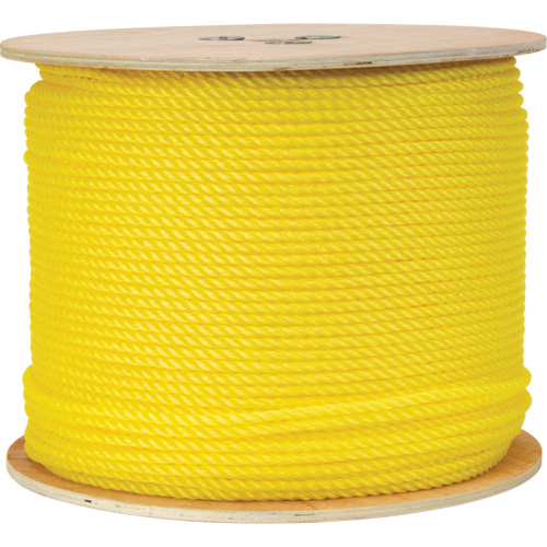 1/4" Braided Yellow Rope, Polypropylene, 1300' Ontario Packaging