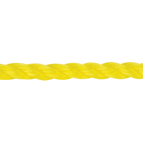 3/8" Braided Yellow Rope, Polypropylene, 630' Ontario Packaging