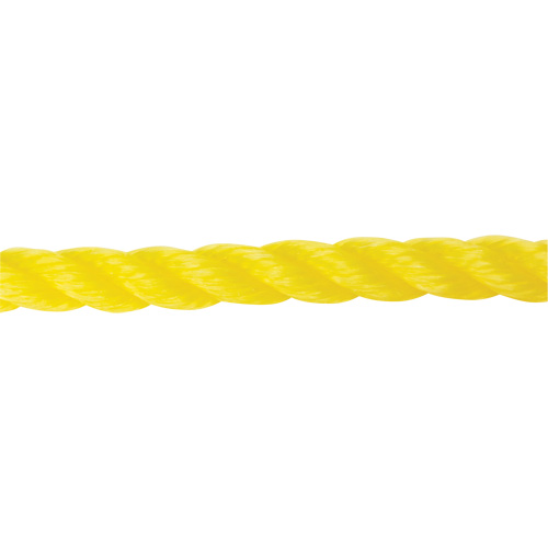 5/8" Braided Yellow Rope, Polypropylene, 200' Ontario Packaging