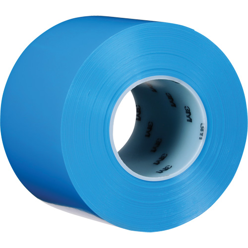 Durable Floor Marking Tape 971, 4" x 108', Vinyl, Blue Ontario Packaging