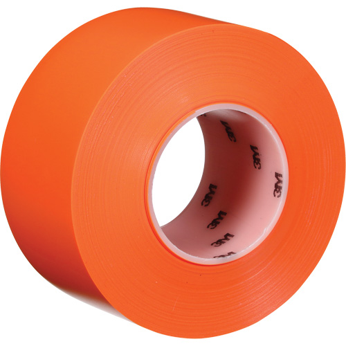Ruban de marquage de planchers durable 971, 3" x 108', Vinyle, Orange Ontario Packaging
