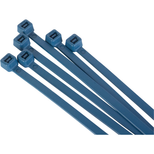 Metal Detectable Cable Ties, 6" L, 120 lbs. Tensile Strength Ontario Packaging