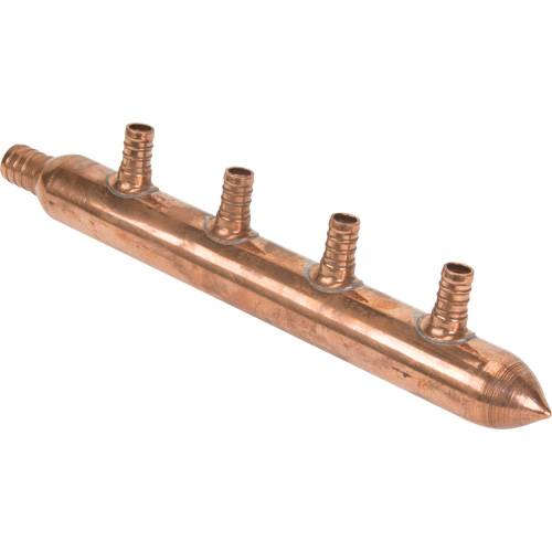 Four Branch Manifold, 3/4" Dia., Copper Ontario Packaging