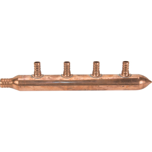 Four Branch Manifold, 3/4" Dia., Copper Ontario Packaging
