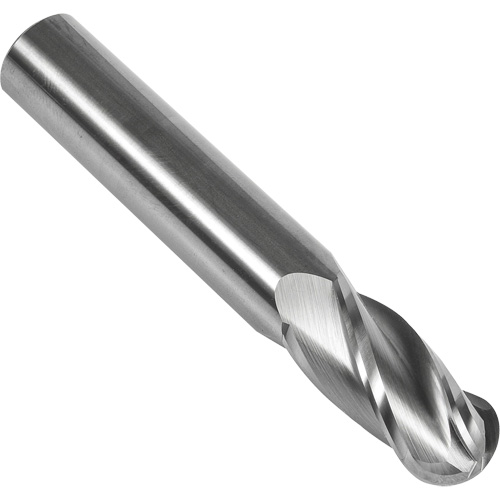 S238 30° Ball Nose End Mill, 1/16" Dia., 1-1/2" L, 4 Flutes, 1/8" Shank, Carbide Ontario Packaging